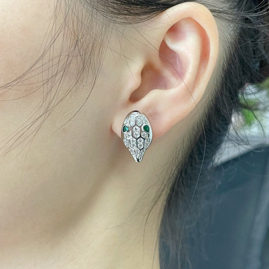 [Lumi Jewels]SERPENT DIAMOND STUD EARRINGS