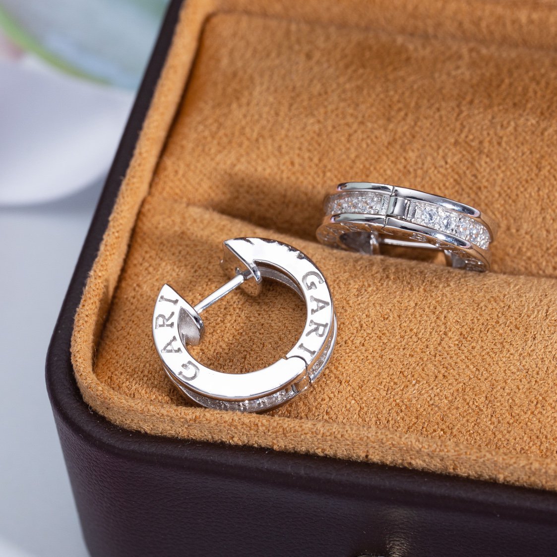 [Lumi Jewels]ZERO 1 MINI SILVER DIAMOND EARRINGS