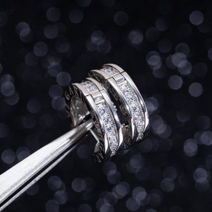 [Lumi Jewels]ZERO 1 MINI SILVER DIAMOND EARRINGS
