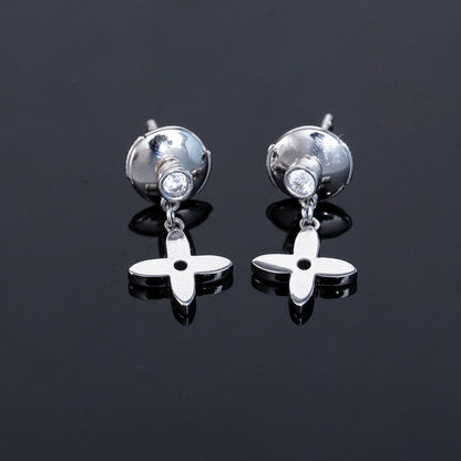 [Lumi Jewels]VIDYLLE SILVER DIAMOND MINI DROP EARRINGS