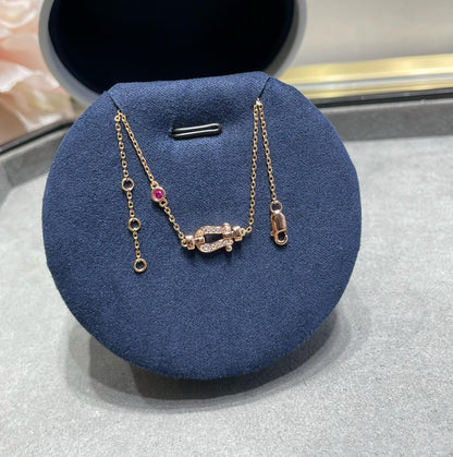 [Lumi Jewels]FORCE 10 DIAMOND CHAIN LINK PINK GOLD BRACELET