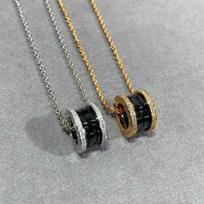[Lumi Jewels]ZERO 1 DIAMOND CERAMIC NECKLACE