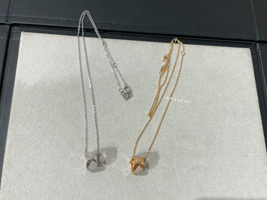 [Lumi Jewels]LIENS EVIDENCE DIAMOND PAVED NECKLACE