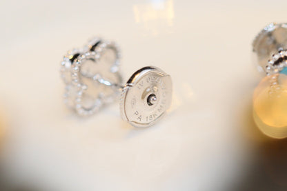 [Lumi Jewels]PUCES D'OREILLES CLOVER MINI TURQUOISE EN ARGENT