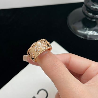 [Lumi Jewels]BAGUE PERLÉE DIAMANT GRANDE TAILLE