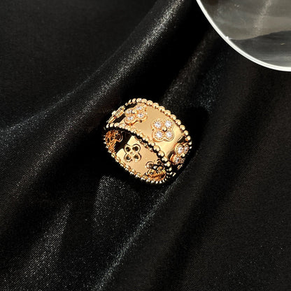 [Lumi Jewels]BAGUE PERLÉE DIAMANT GRANDE TAILLE