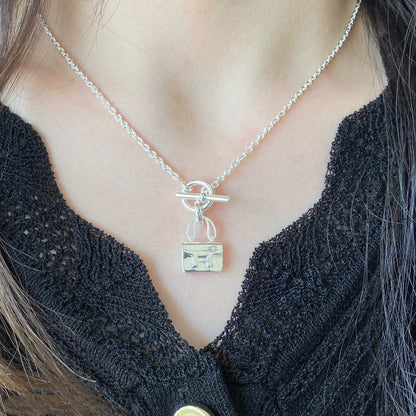 [Lumi Jewels]CONSTANCE PEDANT SILVER NECKLACE