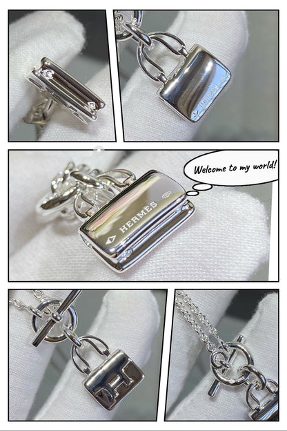 [Lumi Jewels]CONSTANCE PEDANT SILVER NECKLACE