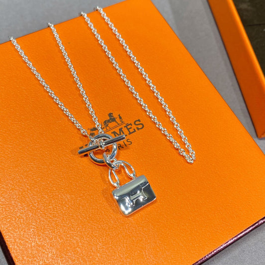 [Lumi Jewels]CONSTANCE PEDANT SILVER NECKLACE