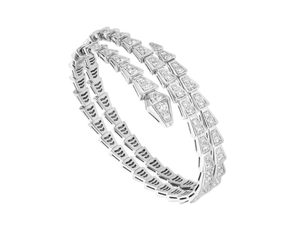 [Lumi Jewels]SERPENTI BRACELET SILVER DIAMOND DOUBLE ROW