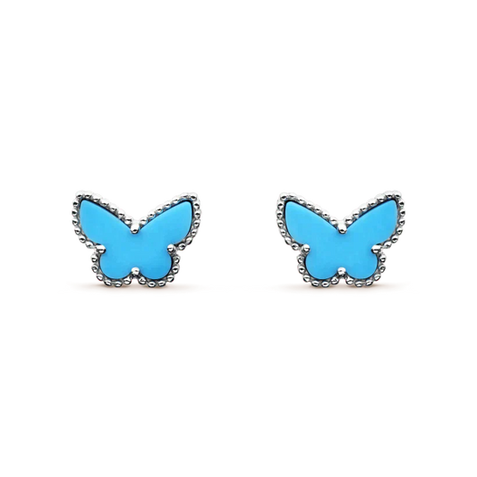 [Lumi Jewels]BUTTERFLY TURQUOISE EARRINGS SILVER