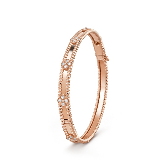 [Lumi Jewels]CLOVER BRACELET 4MM DIAMONDS