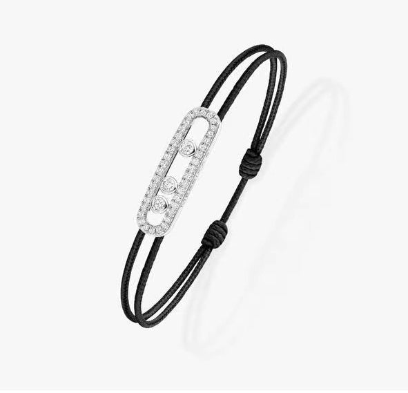[Lumi Jewels]Messika Care(s) pink cord pav¨¦ bracelet