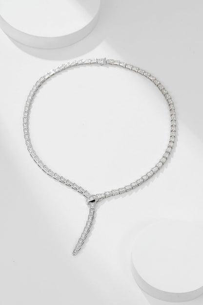 [Lumi Jewels]SERPENTI NECKLACE SILVER DIAMOND
