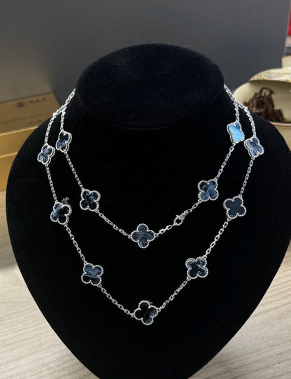 [Lumi Jewels]CLOVER 20 MOTIFS BIDE STONE NECKLACE