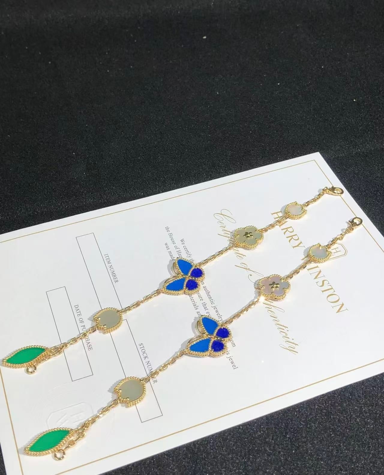 [Lumi Jewels]LUCKY SPRING BUTTERFLY 5 MOTIF BRACELET