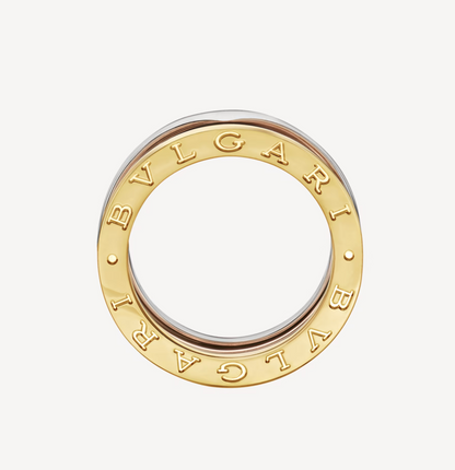 [Lumi Jewels]ZERO 1 THREE-BAND ROSE WHITE AND YELLOW RING