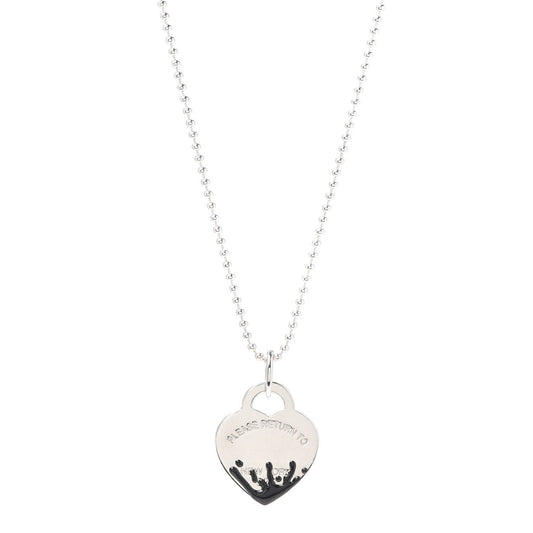 [Lumi Jewelry]COLOUR HEART SPLASH TAG NECKLACE