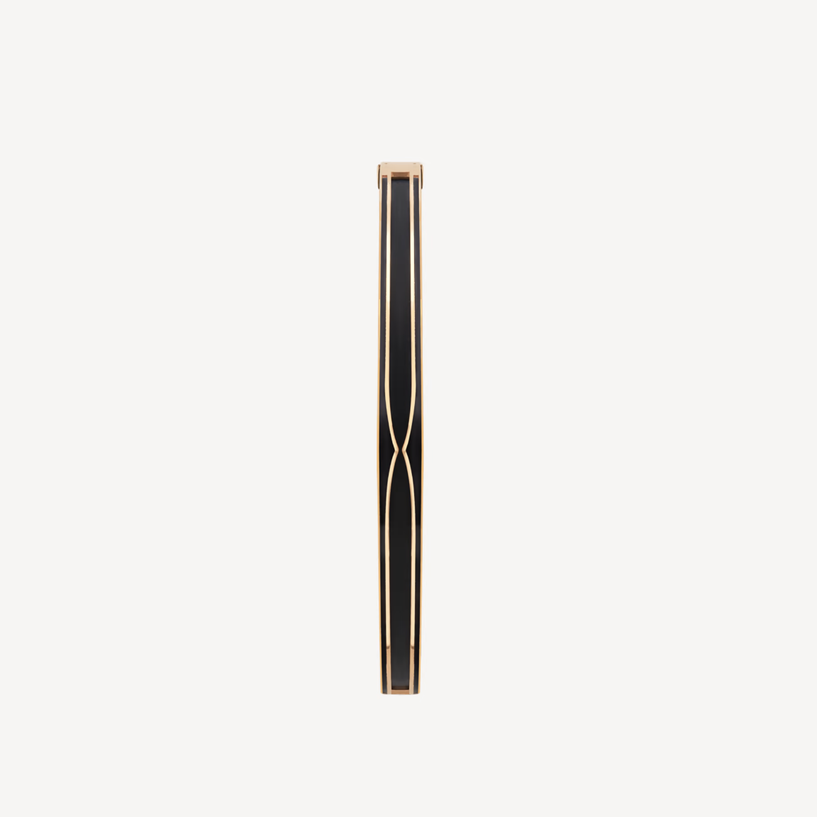 [Lumi Jewels]BRACELET ZÉRO 1 OR ROSE ET CÉRAMIQUE NOIRE MATE