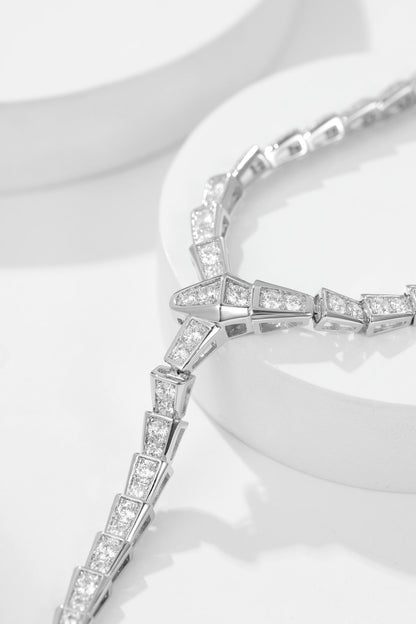 [Lumi Jewels]SERPENTI NECKLACE SILVER DIAMOND