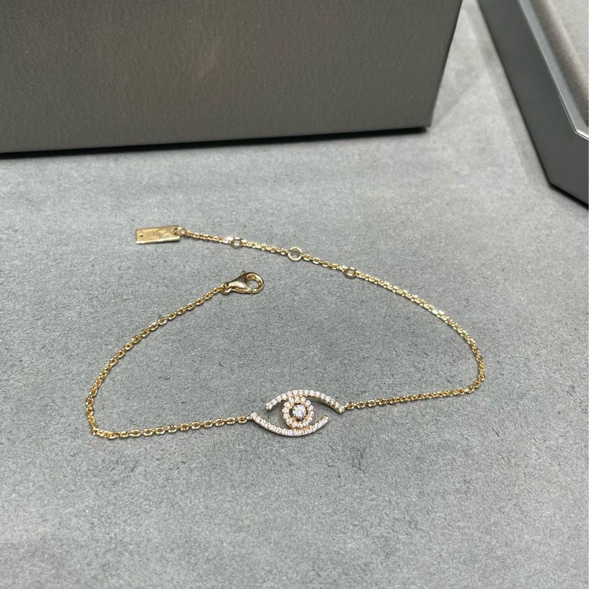 [Lumi Jewels]Lucky Eye Pave-Set Diamond Bracelet
