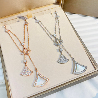 [Lumi Jewels]DREAM NECKLACE WHITE MOP FULL DIAMOND
