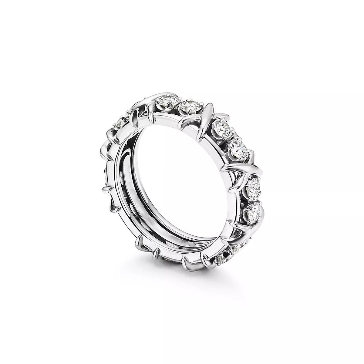 [Lumi Jewelry]SIXTEEN STONE SILVER RING