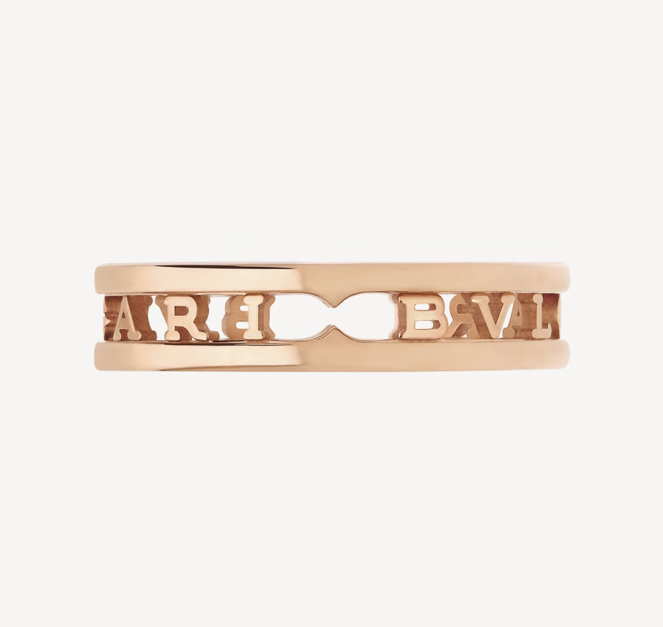 [Lumi Jewels]ZERO 1 ONE-BAND WITH OPENWORK LOGO SPIRAL RING