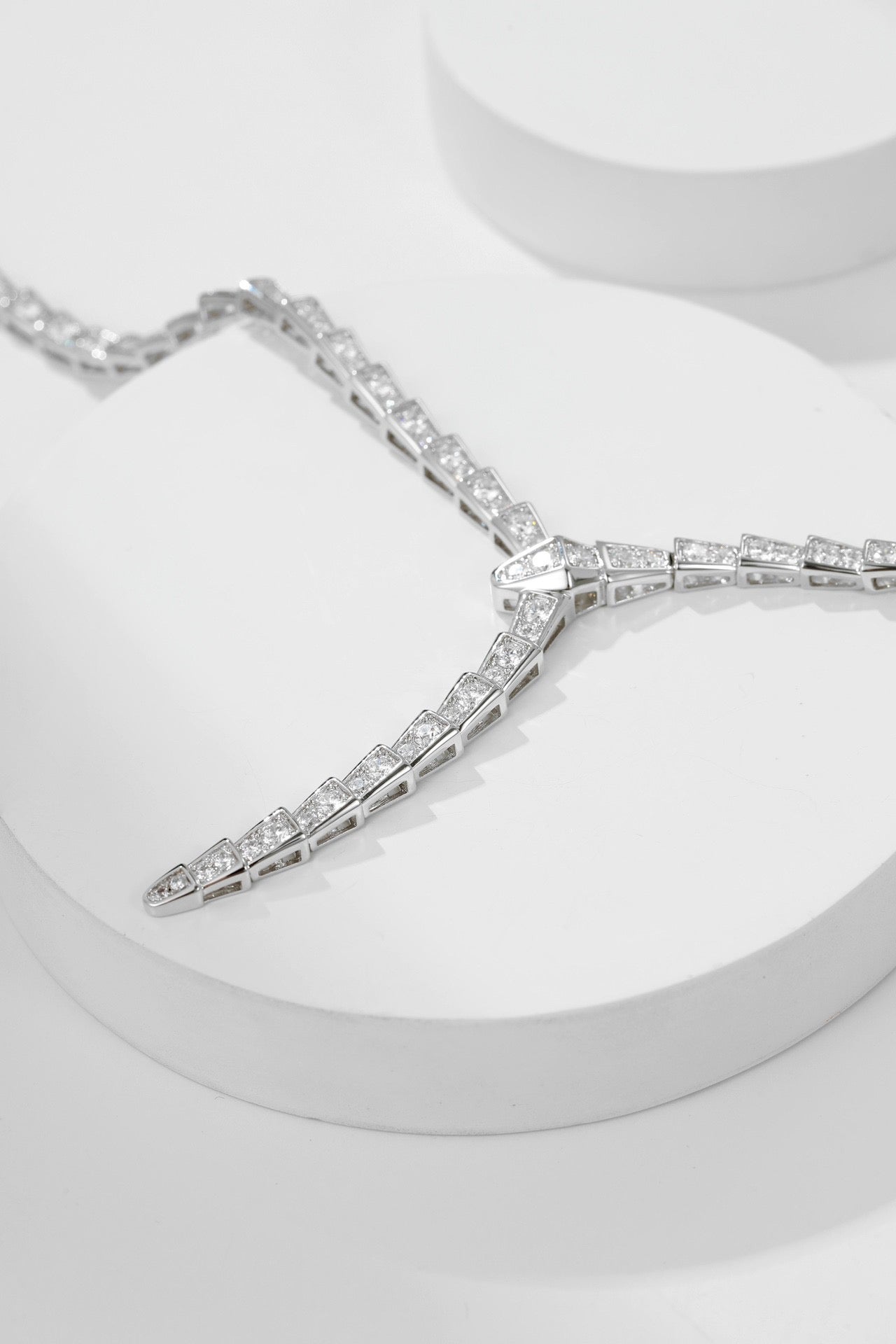 [Lumi Jewels]SERPENTI NECKLACE SILVER DIAMOND