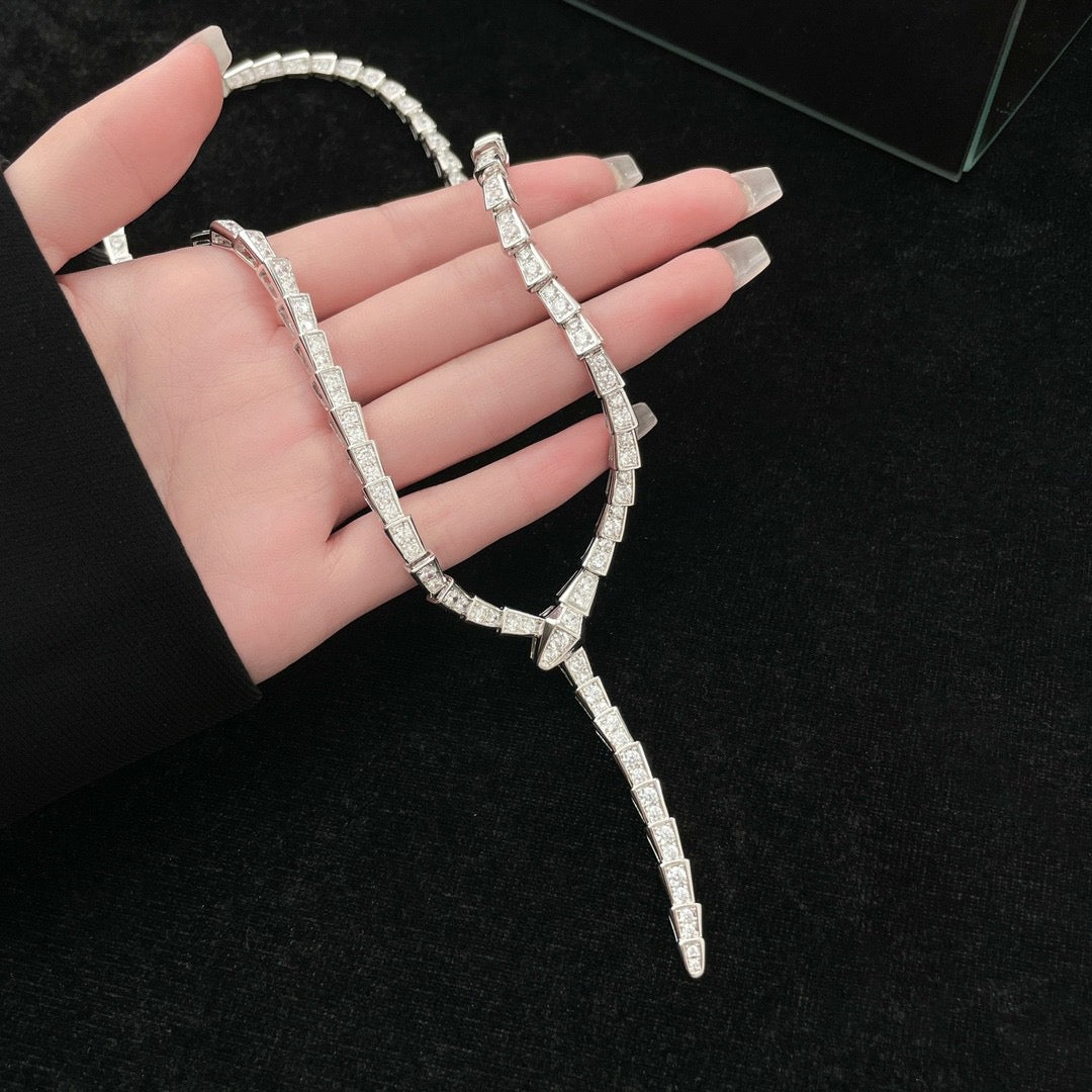 [Lumi Jewels]SERPENTI NECKLACE SILVER DIAMOND