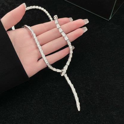 [Lumi Jewels]SERPENTI NECKLACE SILVER DIAMOND