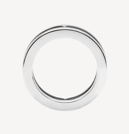 [Lumi Jewels]ZERO 1 ONE-BAND WITH OPENWORK LOGO SPIRAL RING