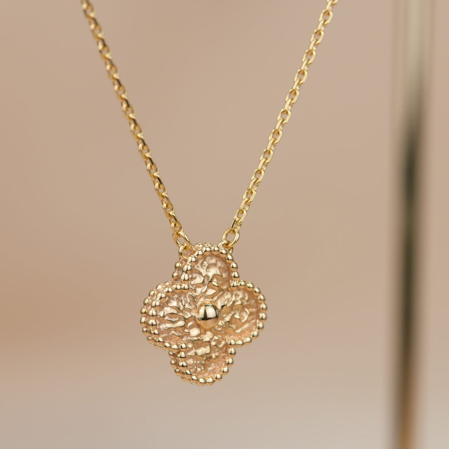 [Lumi Jewels]COLLIER TRÈFLE 15 MM BRONZE