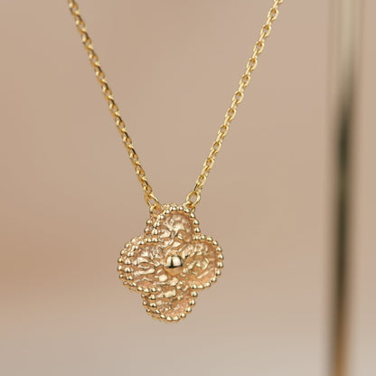 [Lumi Jewels]COLLIER TRÈFLE 15 MM BRONZE