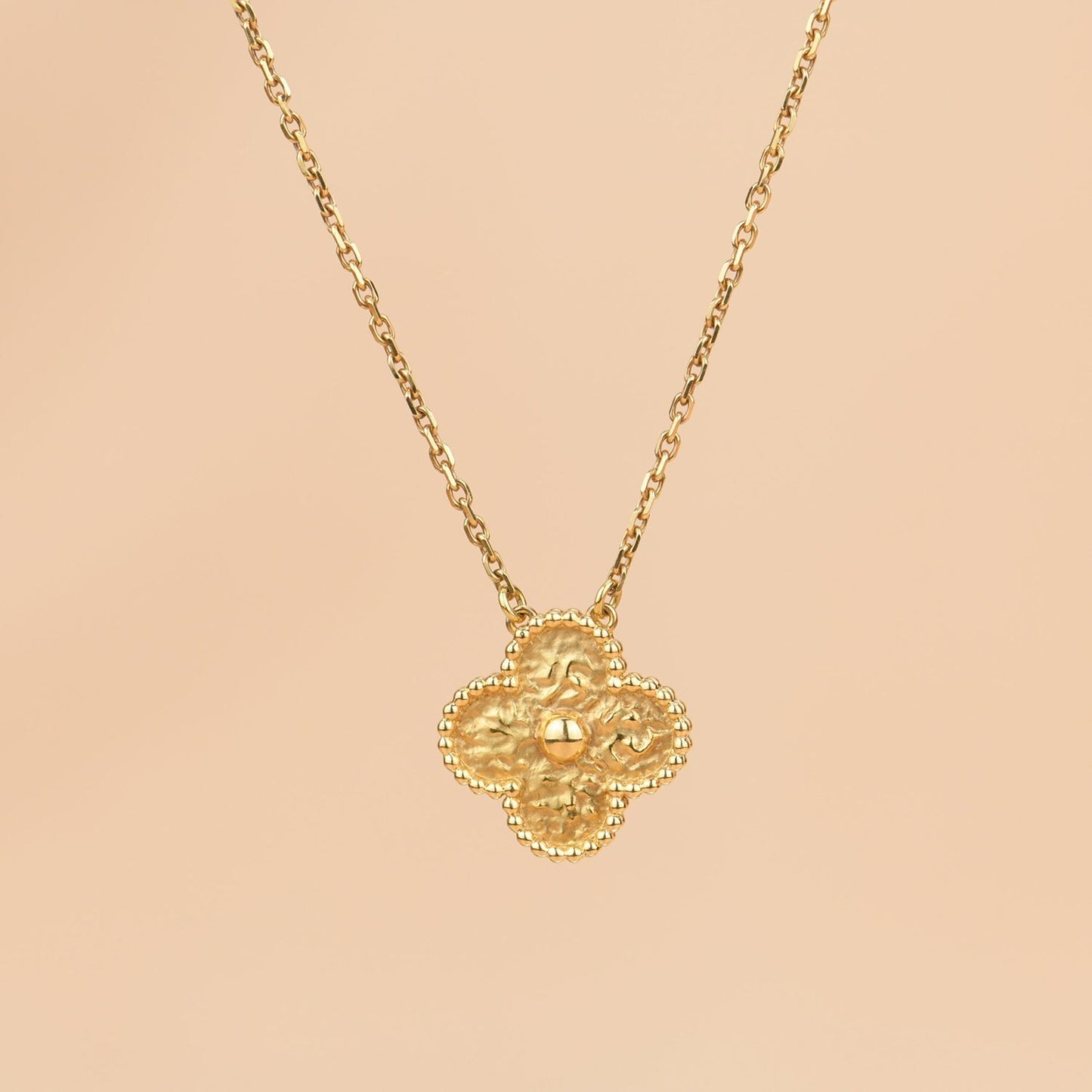 [Lumi Jewels]COLLIER TRÈFLE 15 MM BRONZE