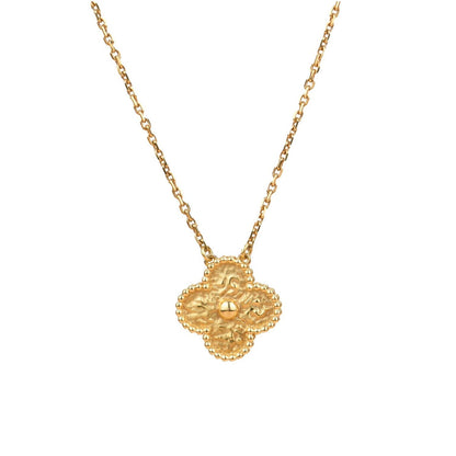 [Lumi Jewels]COLLIER TRÈFLE 15 MM BRONZE