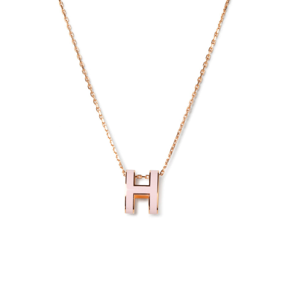 [Lumi Jewels]POP H PEDANT PINK GOLD
