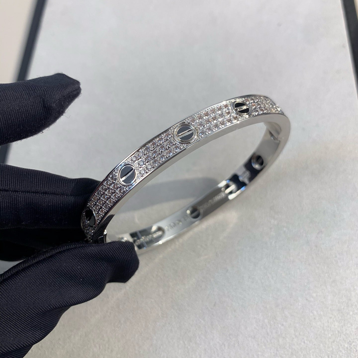 [Lumi Jewels]LOVE BRACELET 6.1MM DIAMOND-PAVED CERAMIC