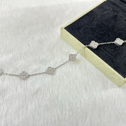 [Lumi Jewels]CLOVER 6 MOTIF DIAMOND BRACELET