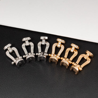 [Lumi Jewels]FORCE LARGE HORSESHOE FULL DIAMOND BRACELET GOLD