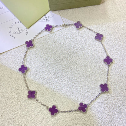 [Lumi Jewels]CLOVER 10 MOTIFS VIOLET VIOLET COLLIER