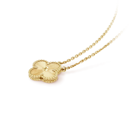 [Lumi Jewels]CLOVER 15MM LASER NECKLACE