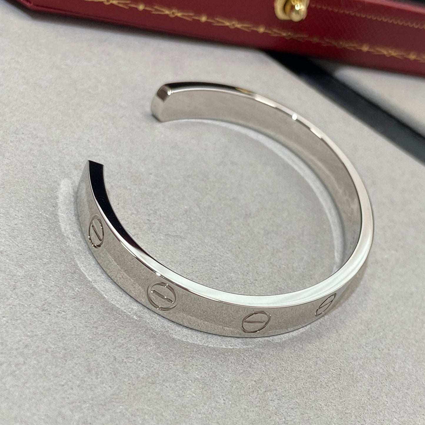 [Lumi Jewels]LOVE BRACELET 6.1MM 1 DIAMOND OPEN CUFF