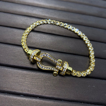 [Lumi Jewels]FORCE  HORSESHOE  DIAMOND TENNIS BRACELET