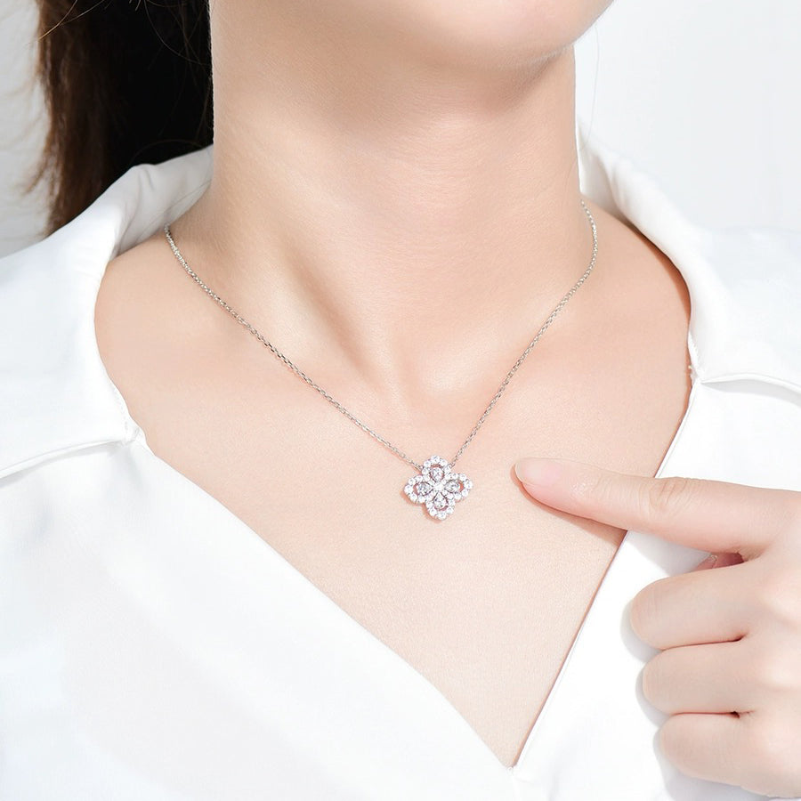 [Lumi Jewels]COLLIER BOUCLE GRAND MODÈLE DIAMANT 16MM COULEURS MULTIPLES