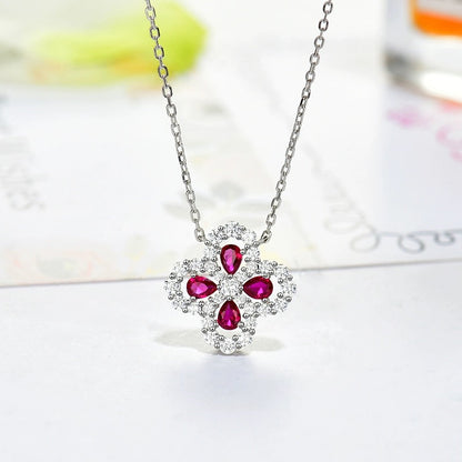 [Lumi Jewels]COLLIER BOUCLE GRAND MODÈLE DIAMANT 16MM COULEURS MULTIPLES