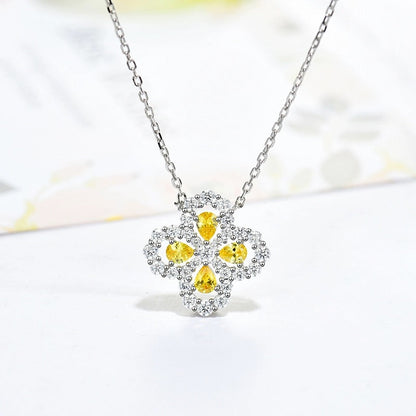 [Lumi Jewels]COLLIER BOUCLE GRAND MODÈLE DIAMANT 16MM COULEURS MULTIPLES