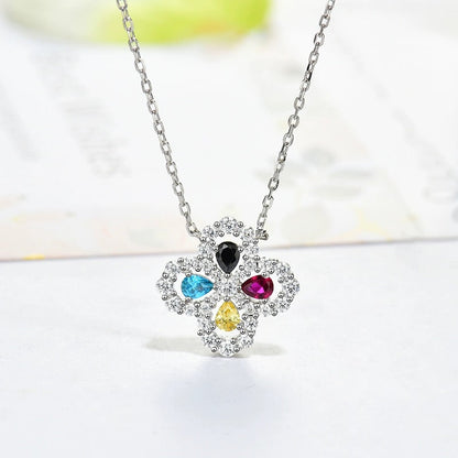 [Lumi Jewels]COLLIER BOUCLE GRAND MODÈLE DIAMANT 16MM COULEURS MULTIPLES