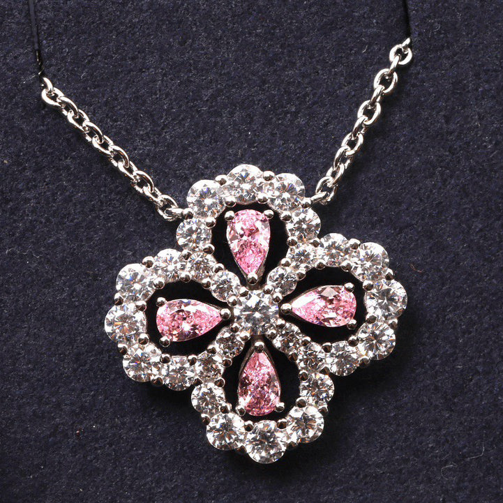 [Lumi Jewels]COLLIER BOUCLE GRAND MODÈLE DIAMANT 16MM COULEURS MULTIPLES