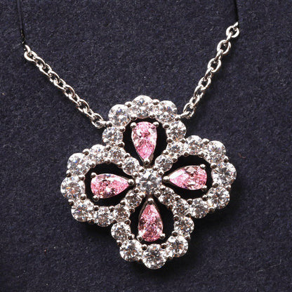 [Lumi Jewels]COLLIER BOUCLE GRAND MODÈLE DIAMANT 16MM COULEURS MULTIPLES